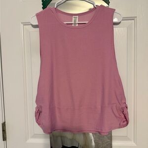 Beyond Yoga Featherweight Side Note Twist Tank - Pink Haze Heather